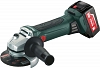 Аккумуляторная угловая шлифмашина Metabo W 18 LTX 125 Quick