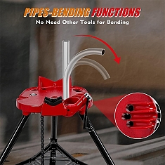 Использование универсальных складных трубных верстаков-треног с цепными тисками Remmers Tristand 1/8-6 Использование универсальных складных трубных верстаков-треног с цепными тисками Remmers Tristand 1/8-6